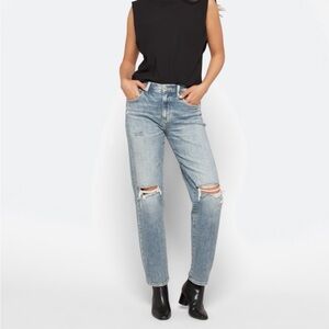 DAZE DENIM Sundaze High Rise Distressed Dad Jean Eco